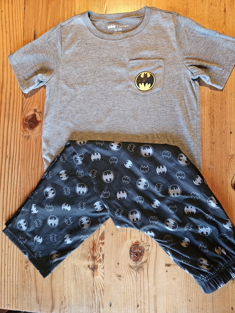 Carters Gray Batman Pajama Set